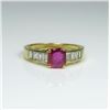 Image 2 : Vivid Contemporary Ruby and Diamond Ring