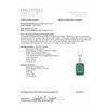 Image 4 : Certified Natural Emerald and Diamond Pendant