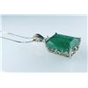 Image 6 : Certified Natural Emerald and Diamond Pendant