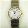Ladies 18 karat Diamond Accented Omega Watch
