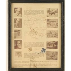 Framed Arizona Western Artist Book Page