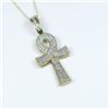 Image 2 : Dazzling Egyptian ANKH Diamond Pendant