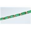 Image 2 : Vibrant Apple Green Jade Bracelet