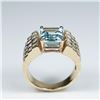Image 4 : Fine Santa Maria Aquamarine and Diamond Ring