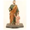 Image 1 : Rare Hand Carved Polychromed St. Joseph