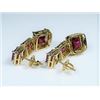Image 3 : Exquisite Ruby and Diamond Designer Earrings