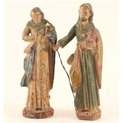 Pair of Hand Carved Statues