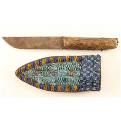 Native American Beaded Knife Sheath