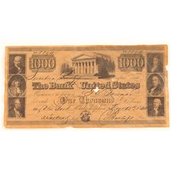 Fragile and damaged authentic $1000