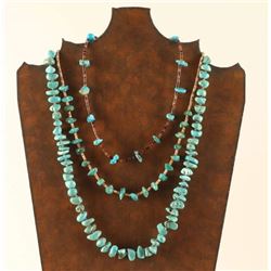Lot of 3 Navajo Turquoise Necklaces