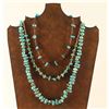 Image 1 : Lot of 3 Navajo Turquoise Necklaces