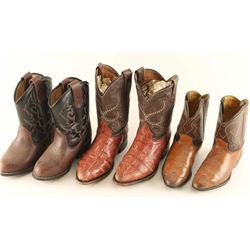 Lot of (3) Pairs of Kid's Cowboy Boots