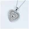 Image 3 : Lovely Style Heart Shaped Diamond Pendant