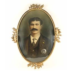 Antique Portrait of man with badge
