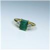 Image 1 : Beautiful Classic Emerald and Diamond Ring