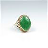 Image 1 : Antique Fine Quality 18 karat Green Jade Ring