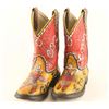 Image 1 : Pair of Handpainted Teri Freeman Boots