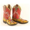 Image 2 : Pair of Handpainted Teri Freeman Boots