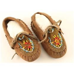 Pair of Small Navajo Babies Moccs