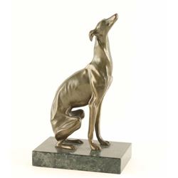 Metal Art Sculpture of Greyhound