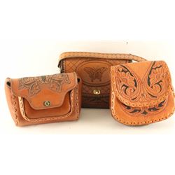 Lot of (5) Leather Items