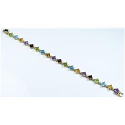Colorful Multi-Gem Bracelet featuring