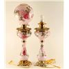 Image 1 : Lot of (2) Victorian Style Hurricane Lamps