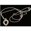 Image 1 : 14K White Gold Heart Shape Diamond Pendant