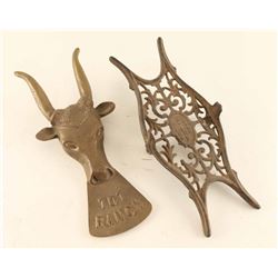 Lot of 2 Vintage Boot Jacks