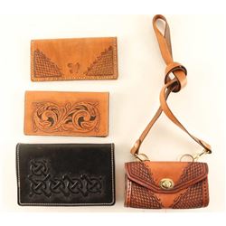 Lot of (4) Leather Items
