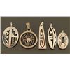 Lot of 5 Sterling Hopi Pendants