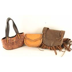 Lot of (3) Leather Bags