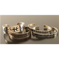 Lot of 4 Sterling Hopi Cuffs