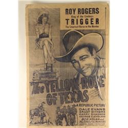 Original Vintage Roy Roger Movie Poster
