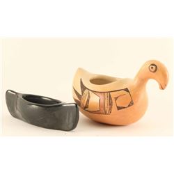 Unsigned Polychromed Pueblo Duck