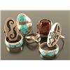 Image 1 : Lot of 7 Navajo and Hopi Rings