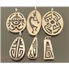Image 1 : Lot of 6 Sterling Hopi Pendants