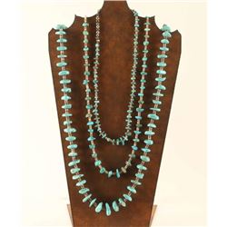 Lot of 3 Navajo Turquoise Necklaces