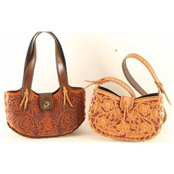 Lot of (2) Leather Handbags