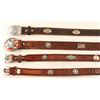 Image 2 : Lot of (4) Leather Belts