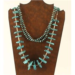 Lot of 2 Navajo Turquoise Necklaces