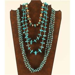 Lot of 3 Navajo Turquoise Necklaces