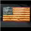 Image 1 : SPECIAL ITEM 2 - Custom Made Wooden Vintage Waving US Flag with a 1 in 3 Chance to win a Stay in Las