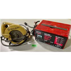 CENTURY BATTERY CHARGER & COMPACT B&D CIRCULAR SAW