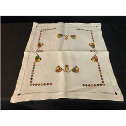 Ukraine Square Textile (Orange and Green)