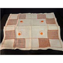 Ukraine Embroidered Tablecloth (Orange)