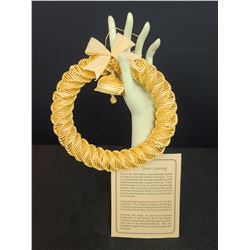 Hungary The Sandor Collection Straw Spinning Wreath With Bell
