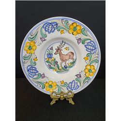 Hungary The Sandor Collection Handpainted Plate With Stag