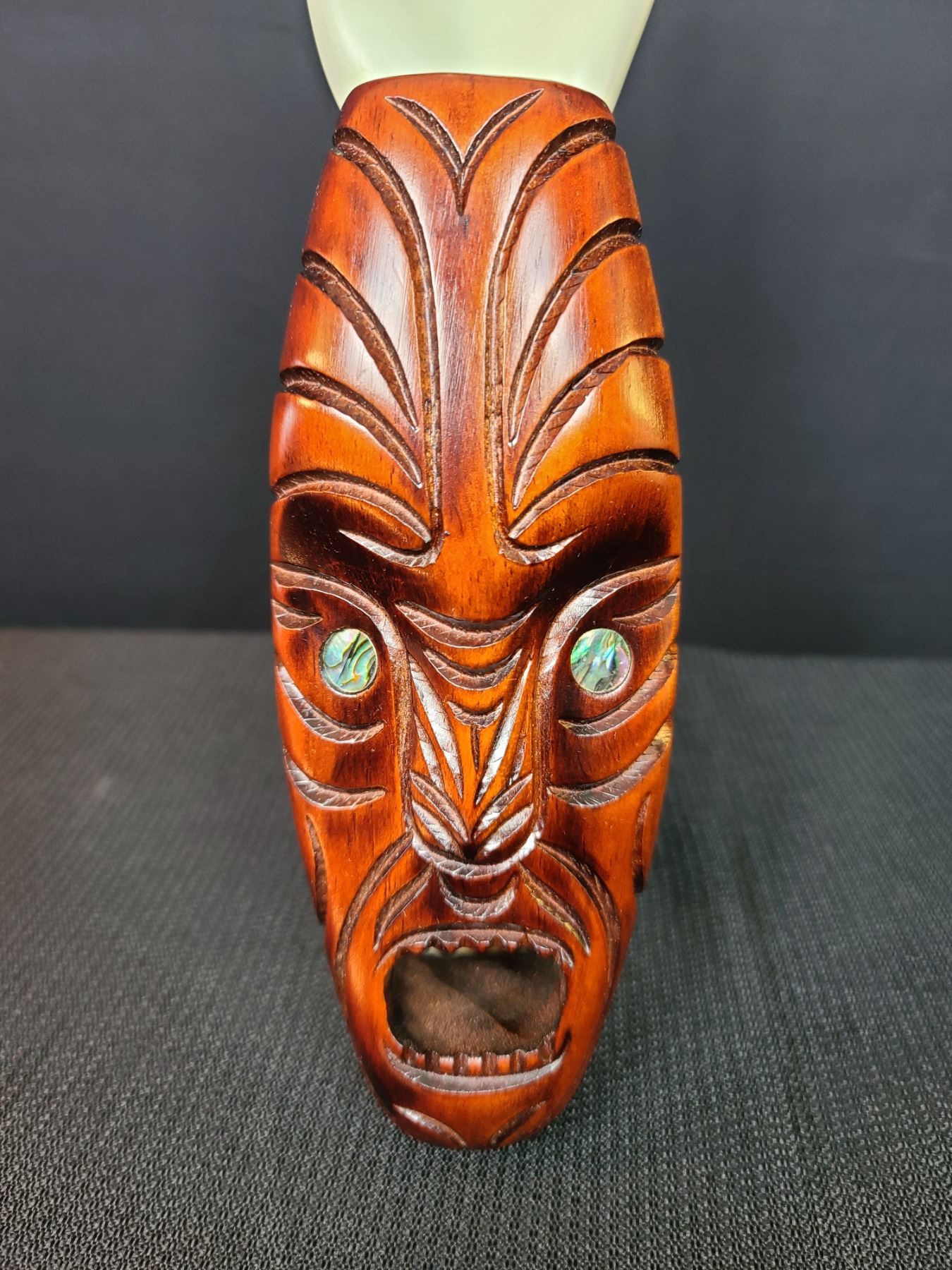 Rotorua, New Zealand Koruru Hand Carved Mask