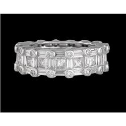 14KW Gold 3.40ct Diamond Eternity Band